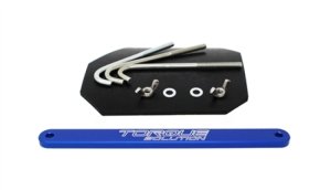 Subaru WRX Battery Tie Downs - Torque Solution - Small - Blue - `02-`07